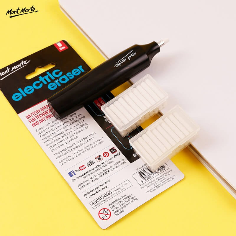 Mont Marte Electric Eraser With 30 Refills