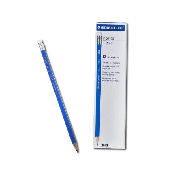 Staedtler Norica Lead Pencil with Eraser Pack of 12
