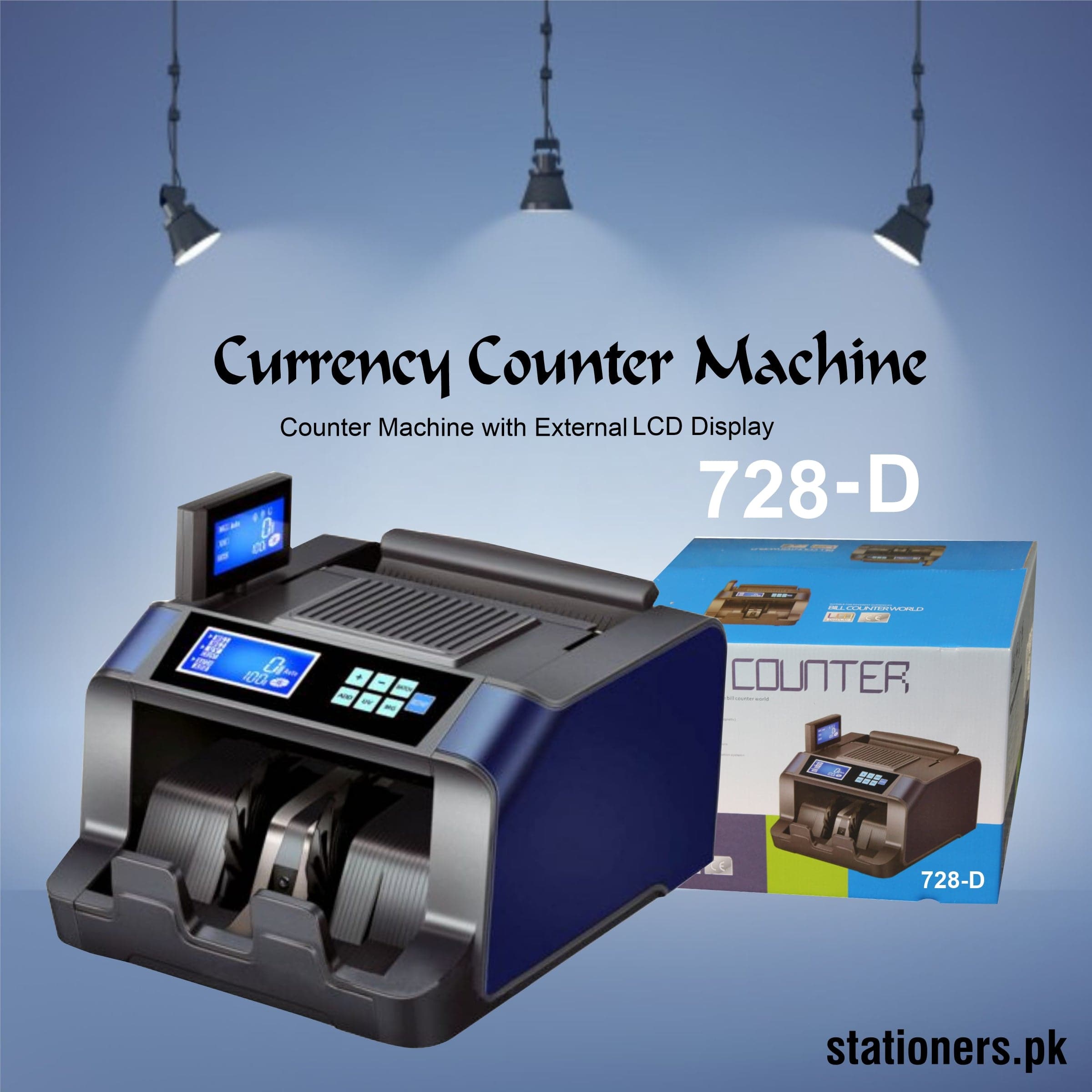 Money Detection Cash Counting Machine 728-D