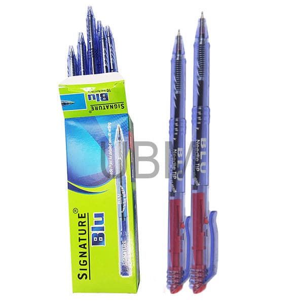 Signature Blu Ballpoint Pen Pack of 10
