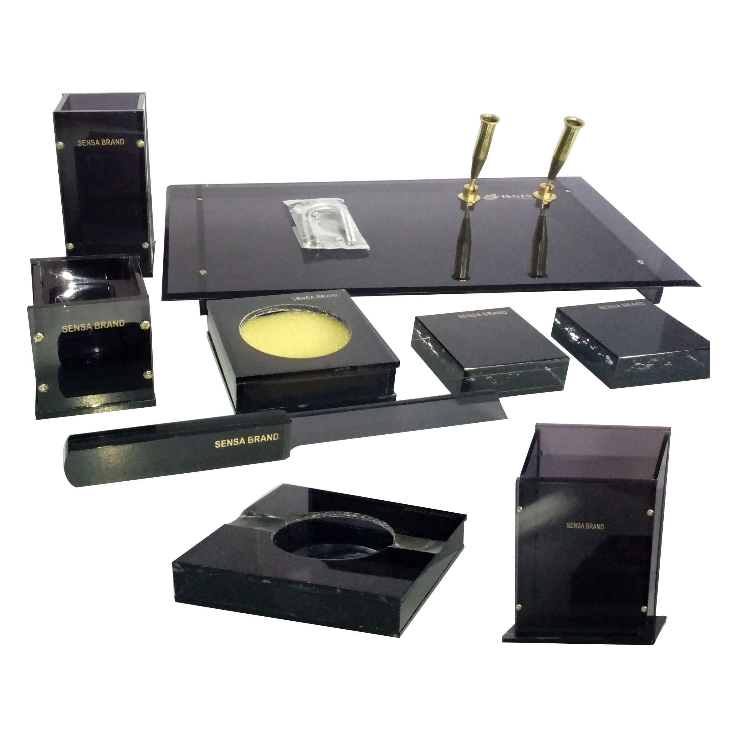 Sensa Table Set Black 9 Pcs