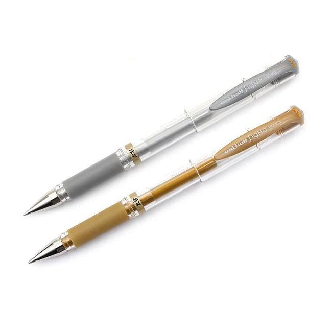 Buy Now Uni Ball Signo Gel Pen Gold Silver