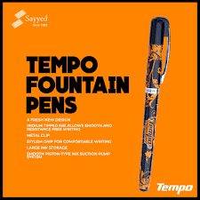 Piano Tempo Fountain Pen Single Piece