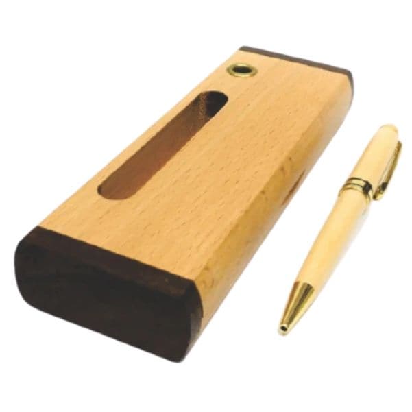 Pen Box Vch Wooden Alif