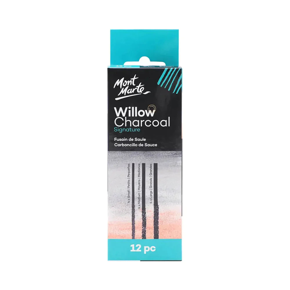 Mont Marte Willow Charcoal Signature 12pc