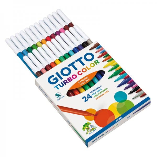 Giotto Turbo Color Markers 24 pcs set