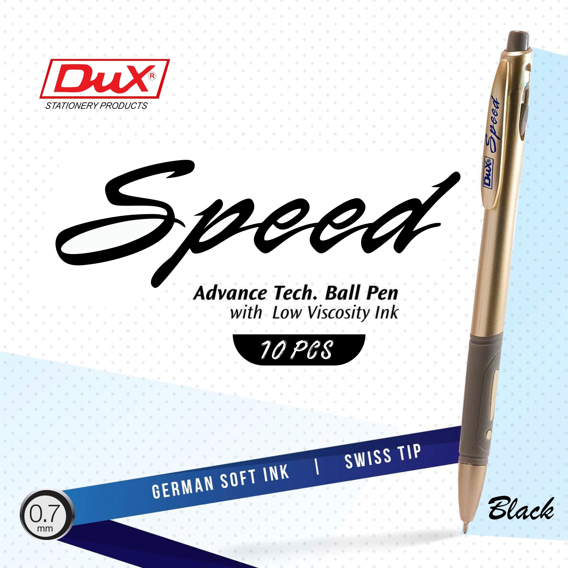 Dux Speed Ball Pen 0.7mm Pack of 10