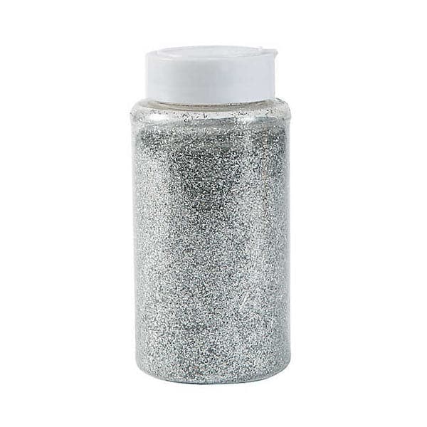Glitter Bottle Silver 1pc