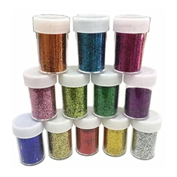 Glitter Bottle Simple Pack of 12 Color