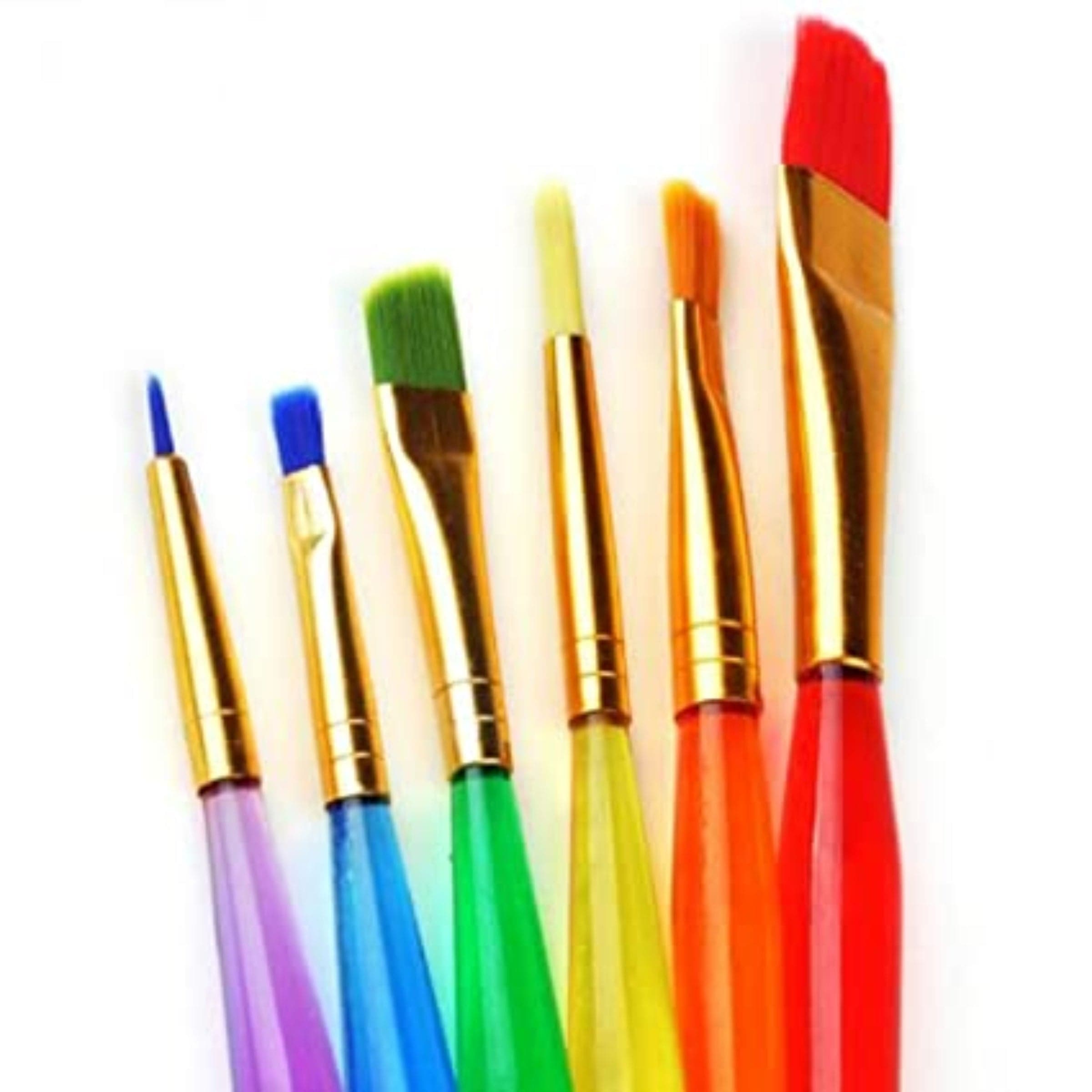 Keep Smiling Paint Palette Set With Brushes & Palette Knife  ( 7Pcs )