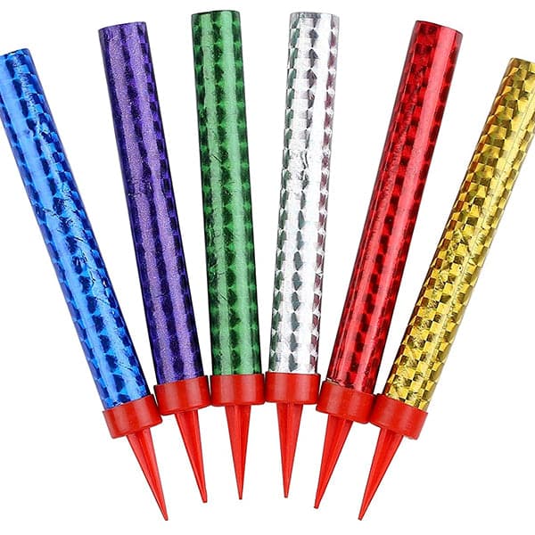 Sparkling Candle Large - Coloured - 1 PCS