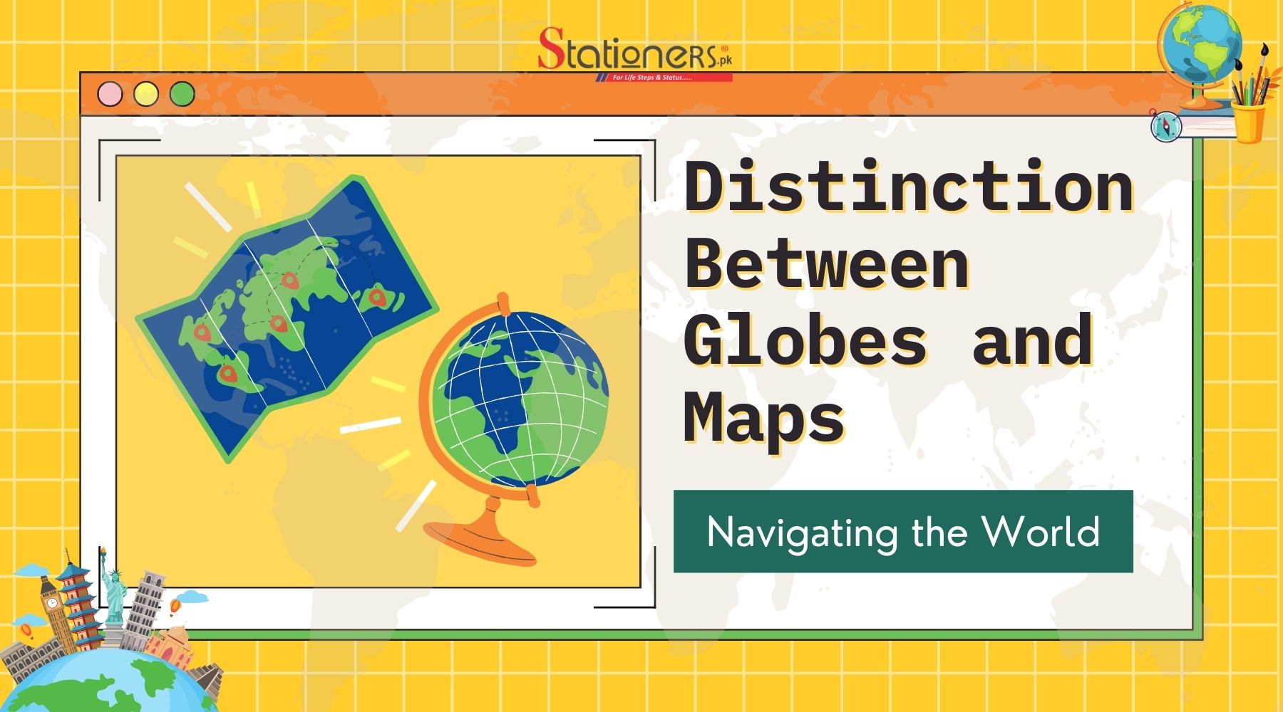 Distinction Between Globes and Maps