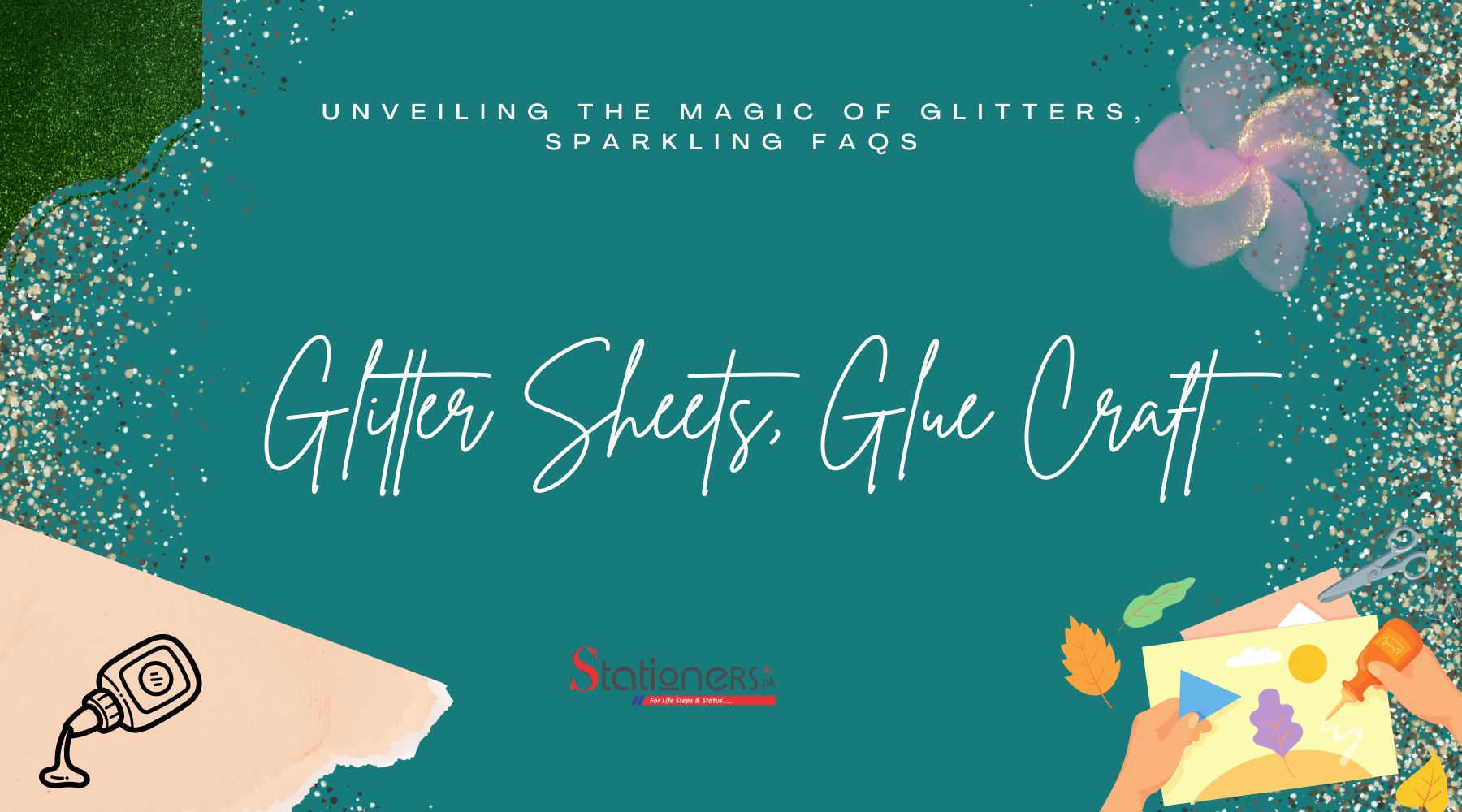 Glitter Sheets, Glue Craft