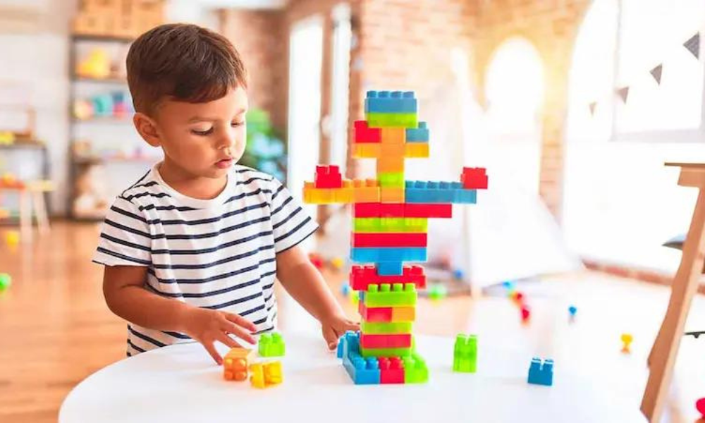 How do educational blocks promote creativity and imagination in young learners?