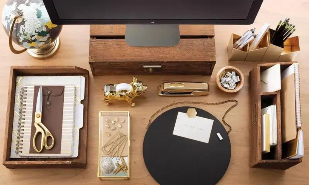 How does a desk organizer enhance productivity and efficiency at work?