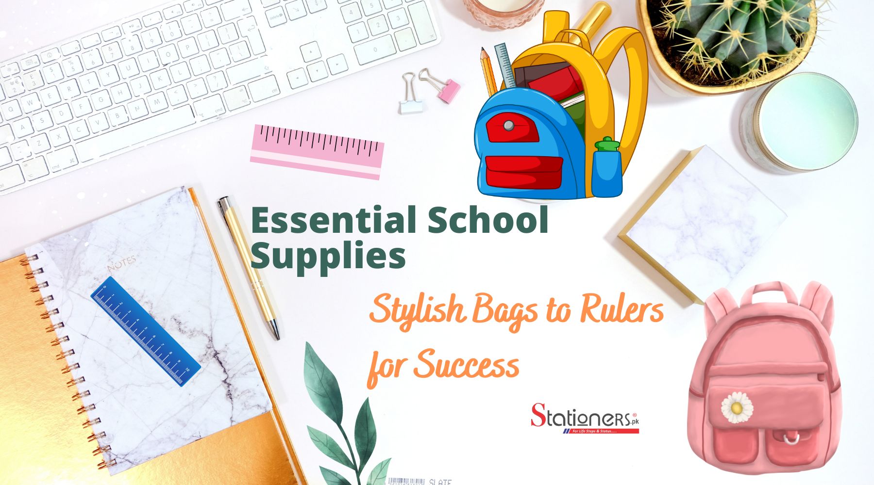 Essential School Supplies: Stylish Bags to Rulers for Success