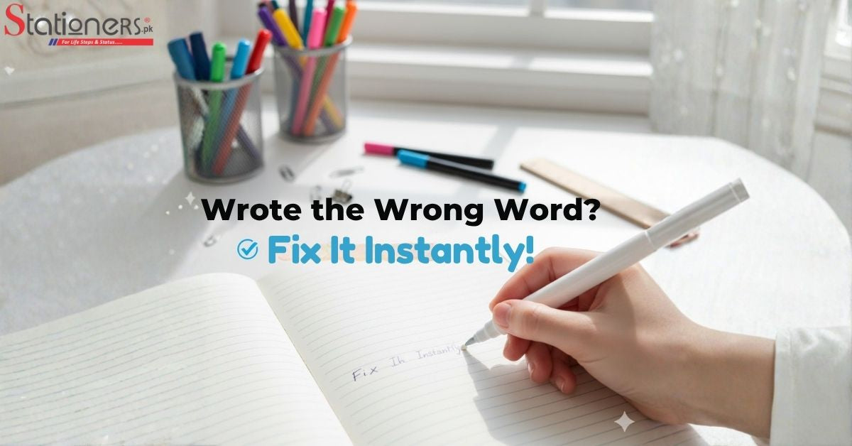 Image showing a text editor with a message: "Write the wrong word? Fix it instantly."