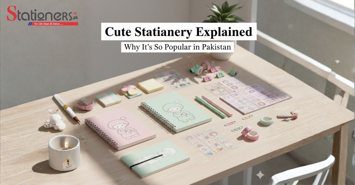 Explore why cute stationery is gaining popularity in Pakistan and how it boosts creativity, motivation, organization, and everyday writing habits.