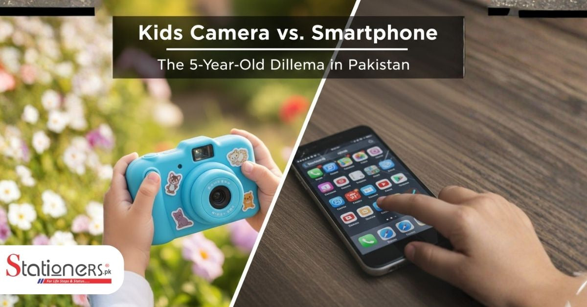 Should you give your child an old phone or a dedicated kids digital camera? Explore the benefits of toy cameras for creativity and safety in Pakistan.