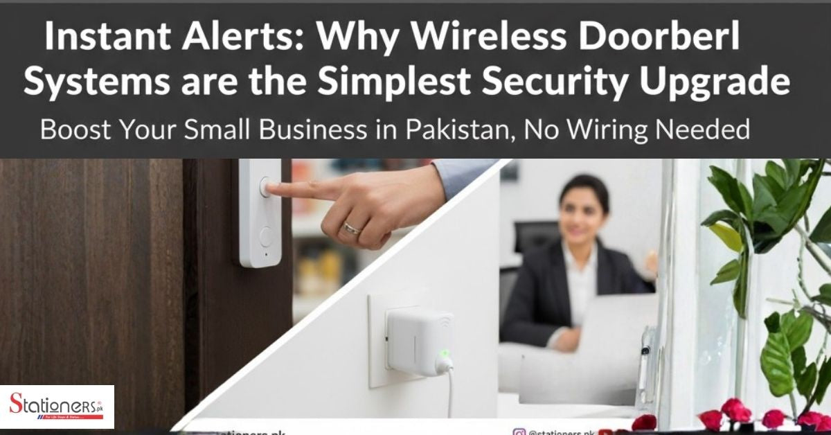  Learn why a wireless doorbell is the easiest security and service upgrade for your shop or office. Explore DIY alert systems at stationers.pk today.