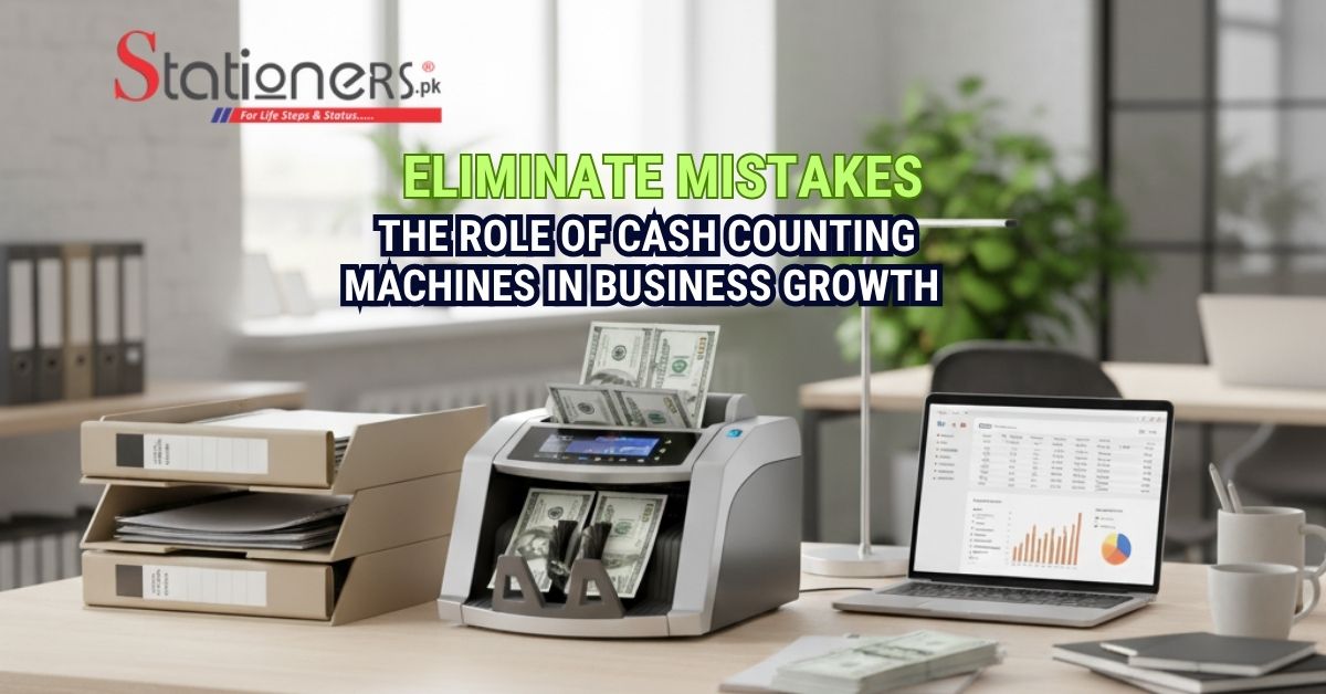 A cash counting machine labeled "The Ultimate Most" efficiently counts and sorts bills in a sleek design.