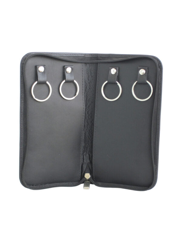 Genuine Leather Key Ring Wallet