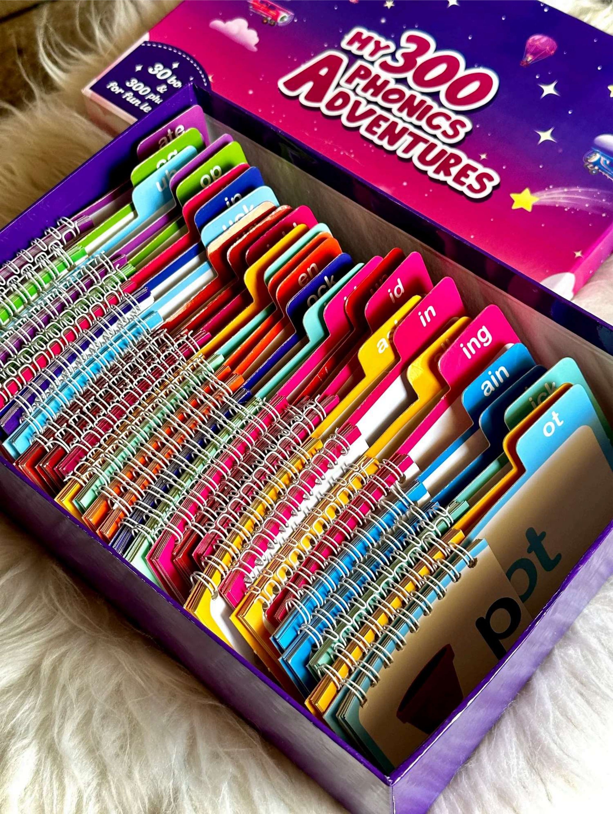 300 Phonics Adventures: 30 Books Box Set for Kids