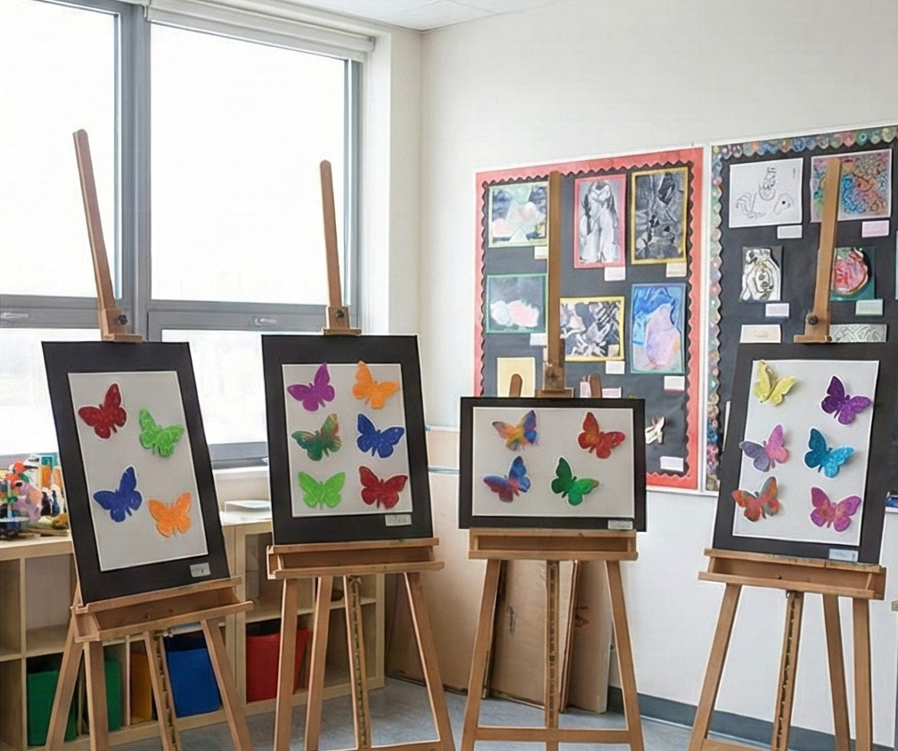 Foaming Glitter Sticker Butterfly Large