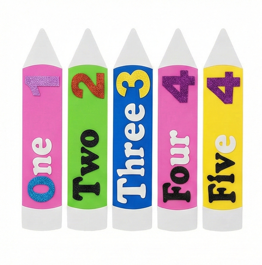 Foaming Glitter Counting Pencil