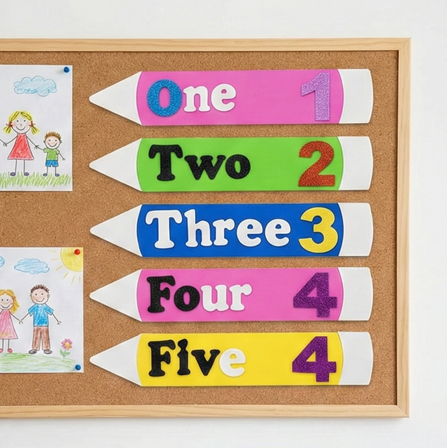 Foaming Glitter Counting Pencil