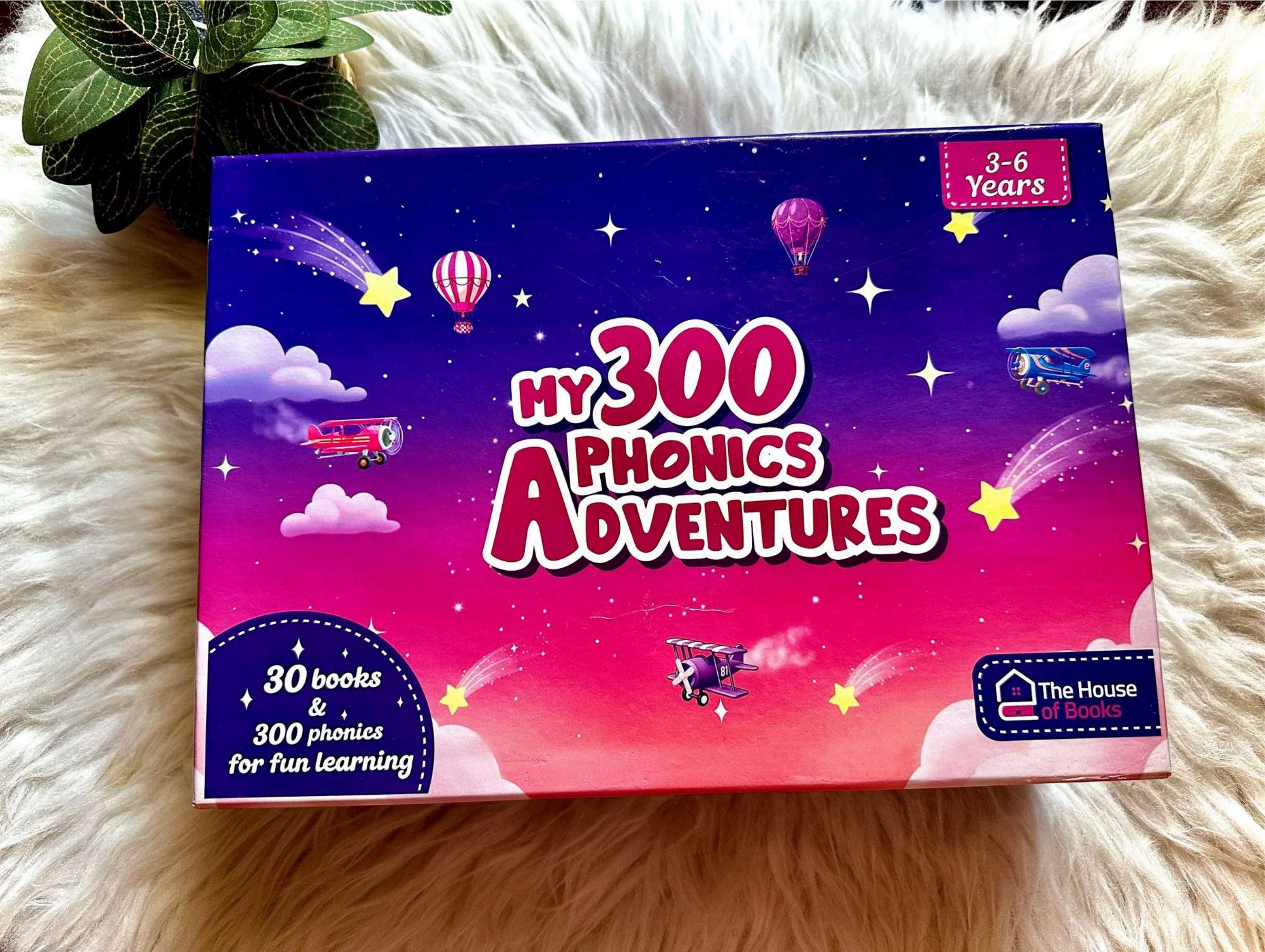 300 Phonics Adventures: 30 Books Box Set for Kids