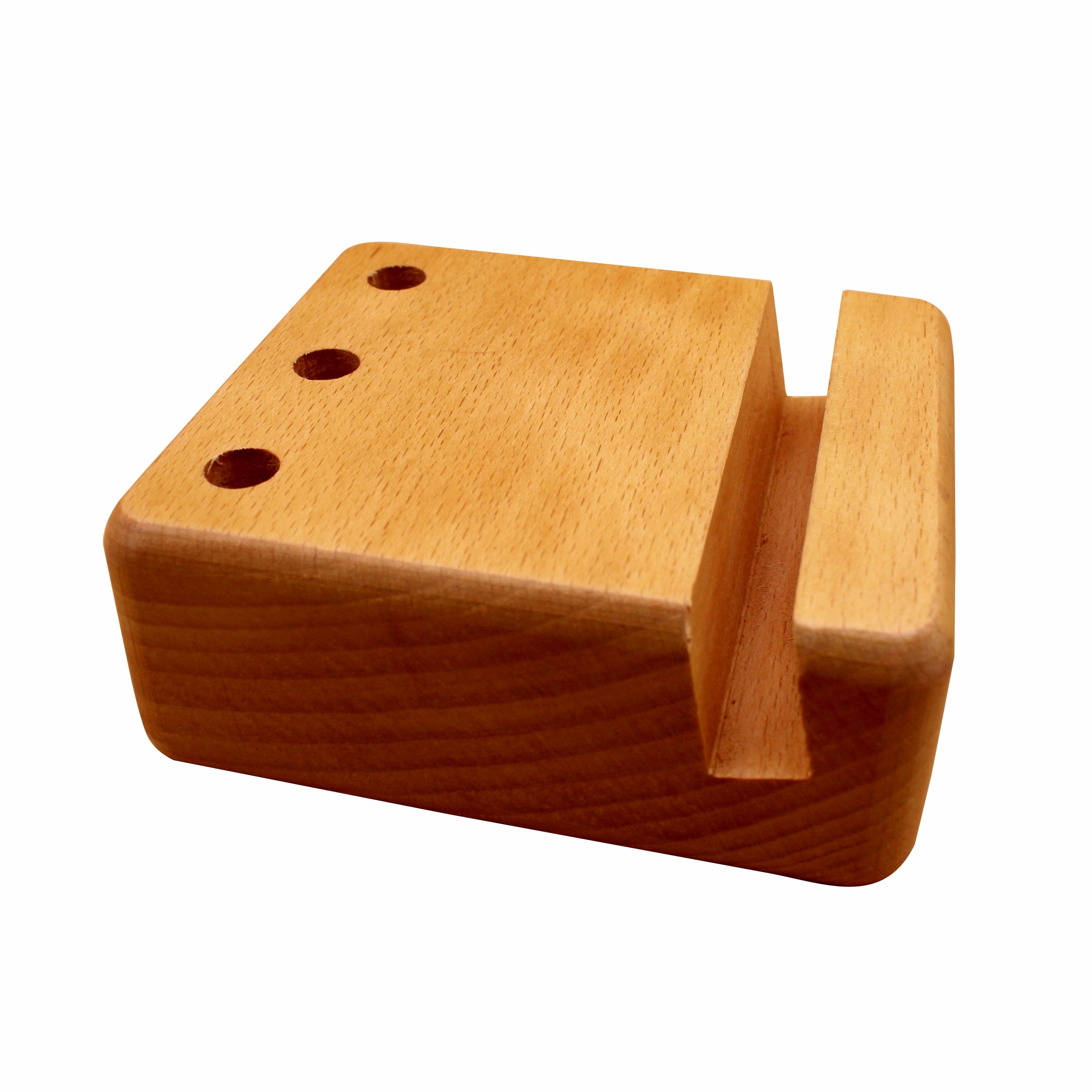 Wooden Pen Jar With Mobile Stand