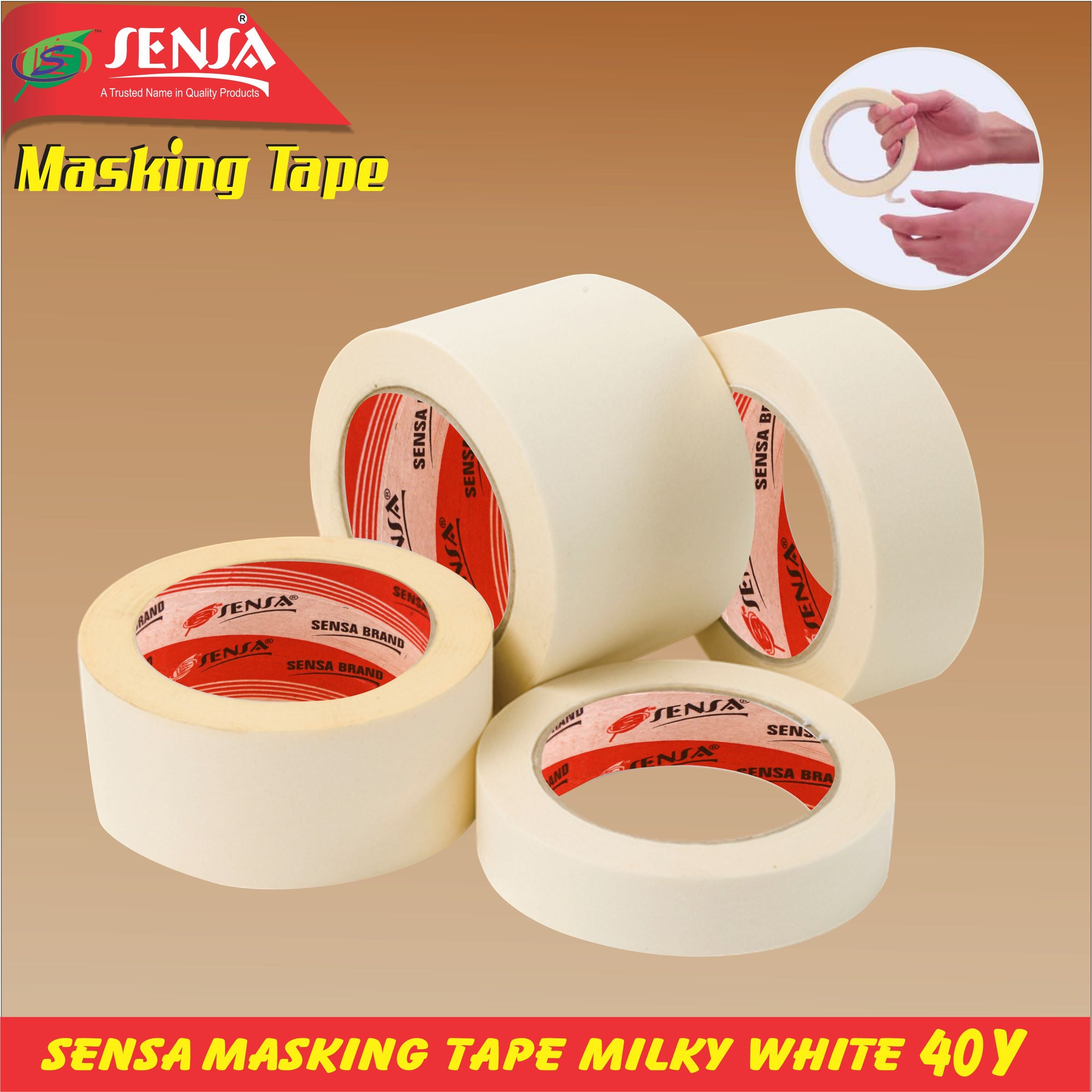 Sensa Masking Tape Milky White 40Y Single Piece