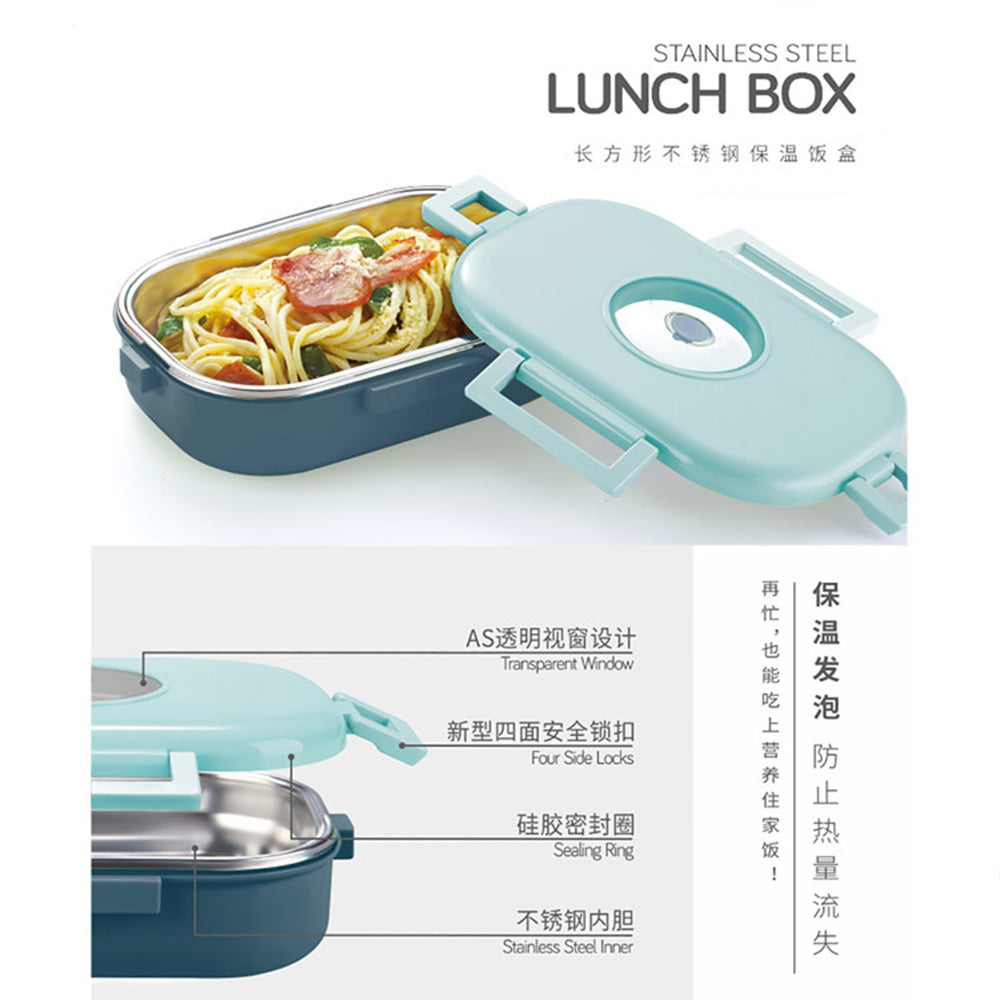 School Lunch Box stainless steel with four side safety lock 710ML