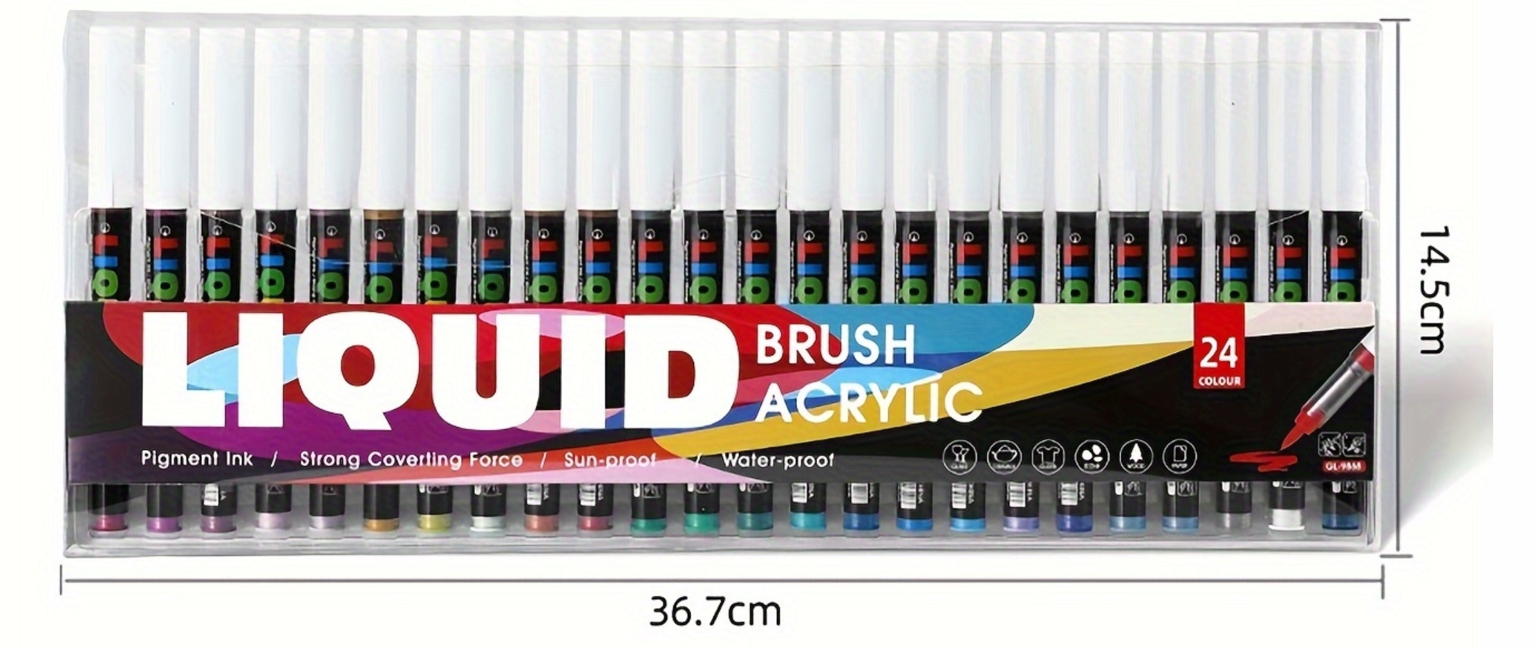 Liquid Brush Acrylic Marker Set - GL-9868