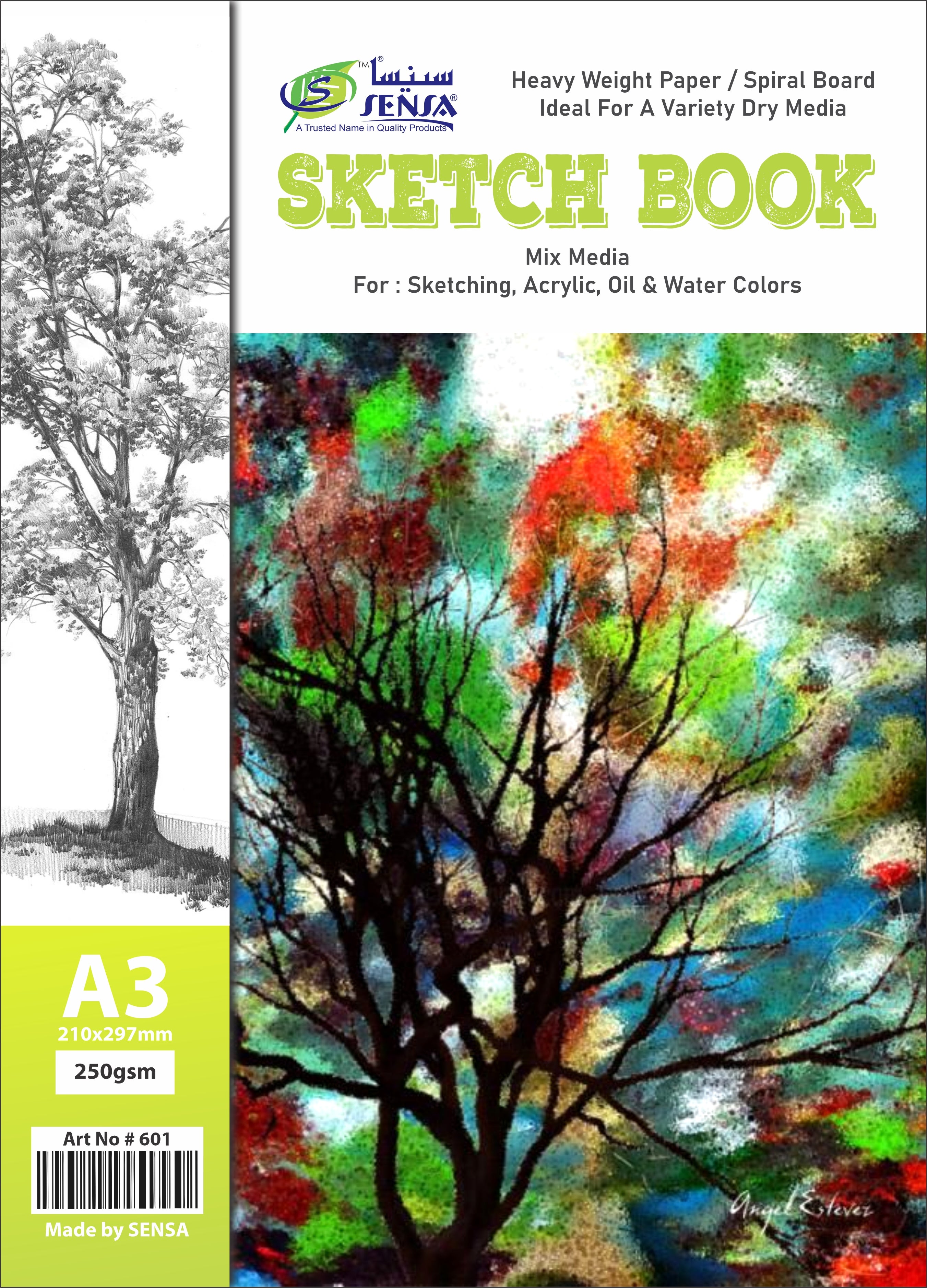Sensa Sketchbook A3 20 Sheets  No.601