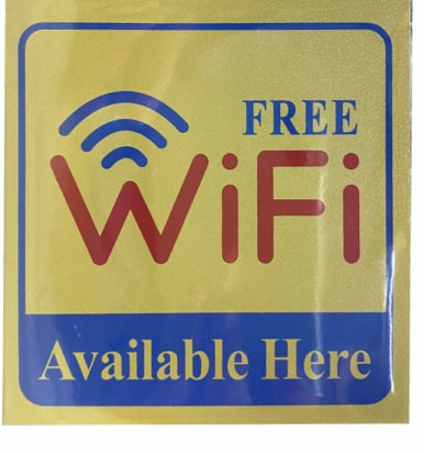 Sign Sticker 3x3 Golden