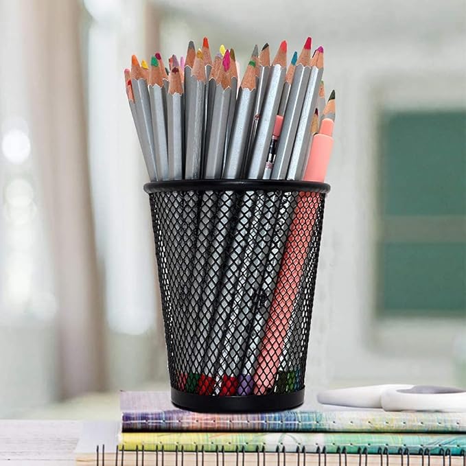 Pen Holder Metal Mesh Pencil Holder Cone Shape