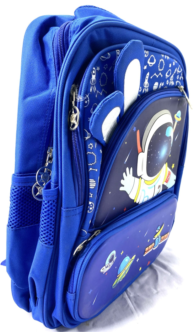 Kids' Space Backpack – Astronaut & UFO Design, Durable, Lightweight, Multi-Pocket, Waterproof School Bag for Boys & Girls