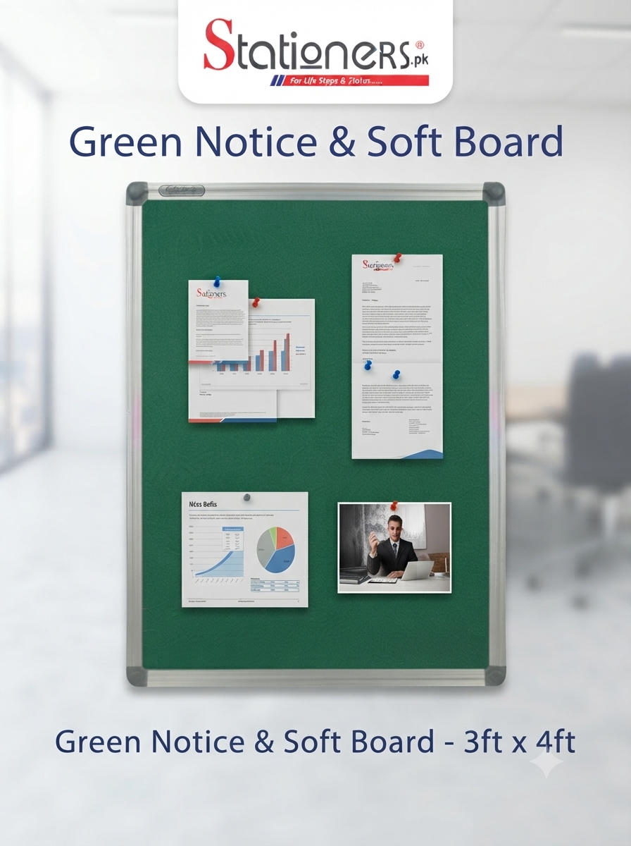 Green Notice & Soft Board – Office, School & Home Display Board