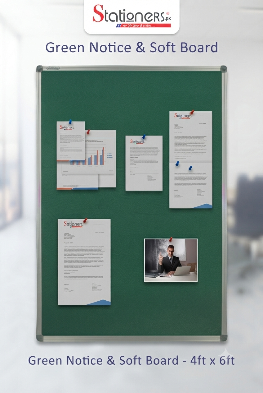 Green Notice & Soft Board – Office, School & Home Display Board