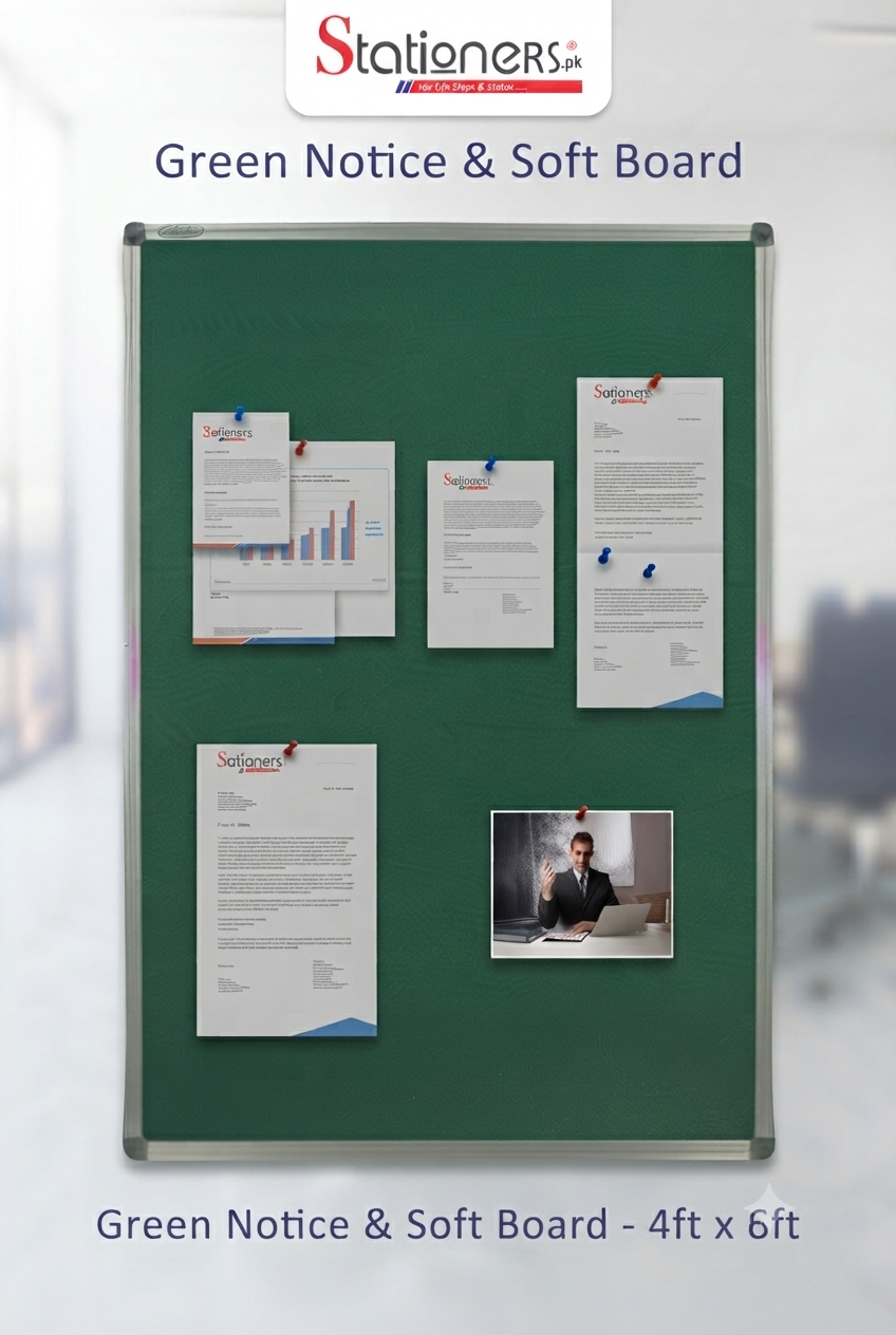Green Notice & Soft Board – Office, School & Home Display Board