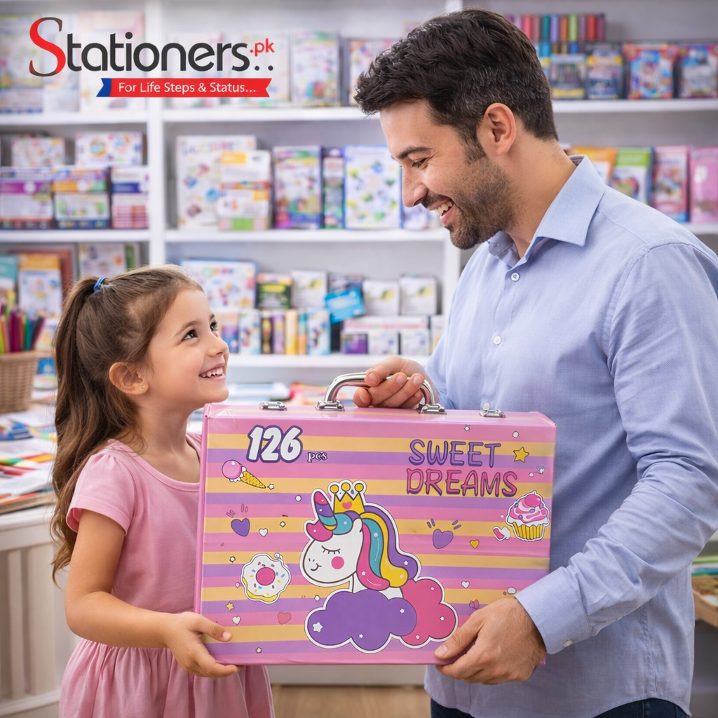 Sweet Dreams Unicorn 126pcs Art Set – Kids Coloring & Drawing Kit