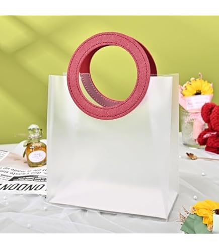 Gift Bag Plastic Small with Handle Grip – Transparent (22x15x6cm) 3pcs