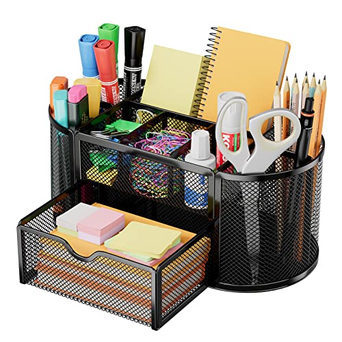 Buy Now Metal Mesh Desk Organizer 9 Compartment