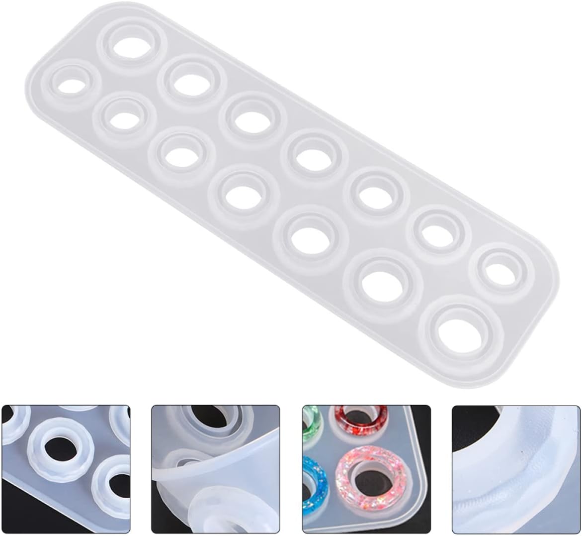 Resin Finger Ring Epoxy Mold – Silicone Jewelry Casting Mould for DIY Ring Making 1pc