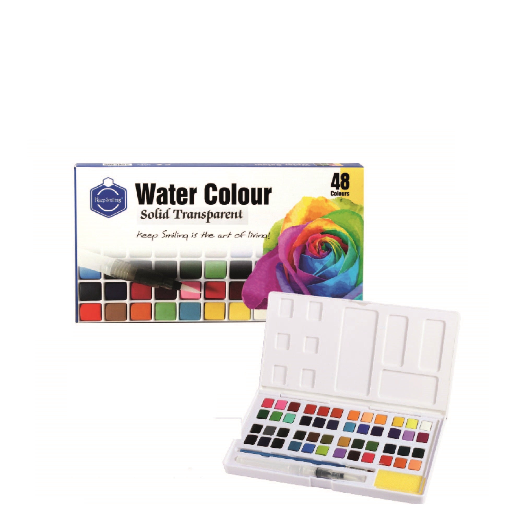 Keep Smiling Aquarelle Watercolor with Palette
