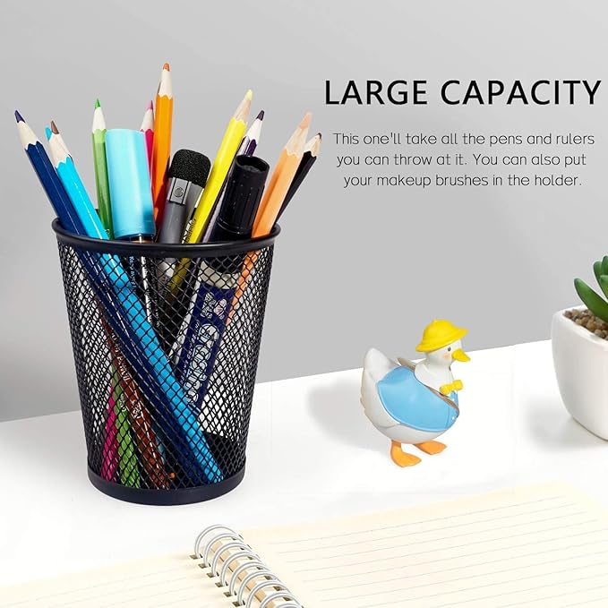 Pen Holder Metal Mesh Pencil Holder Cone Shape