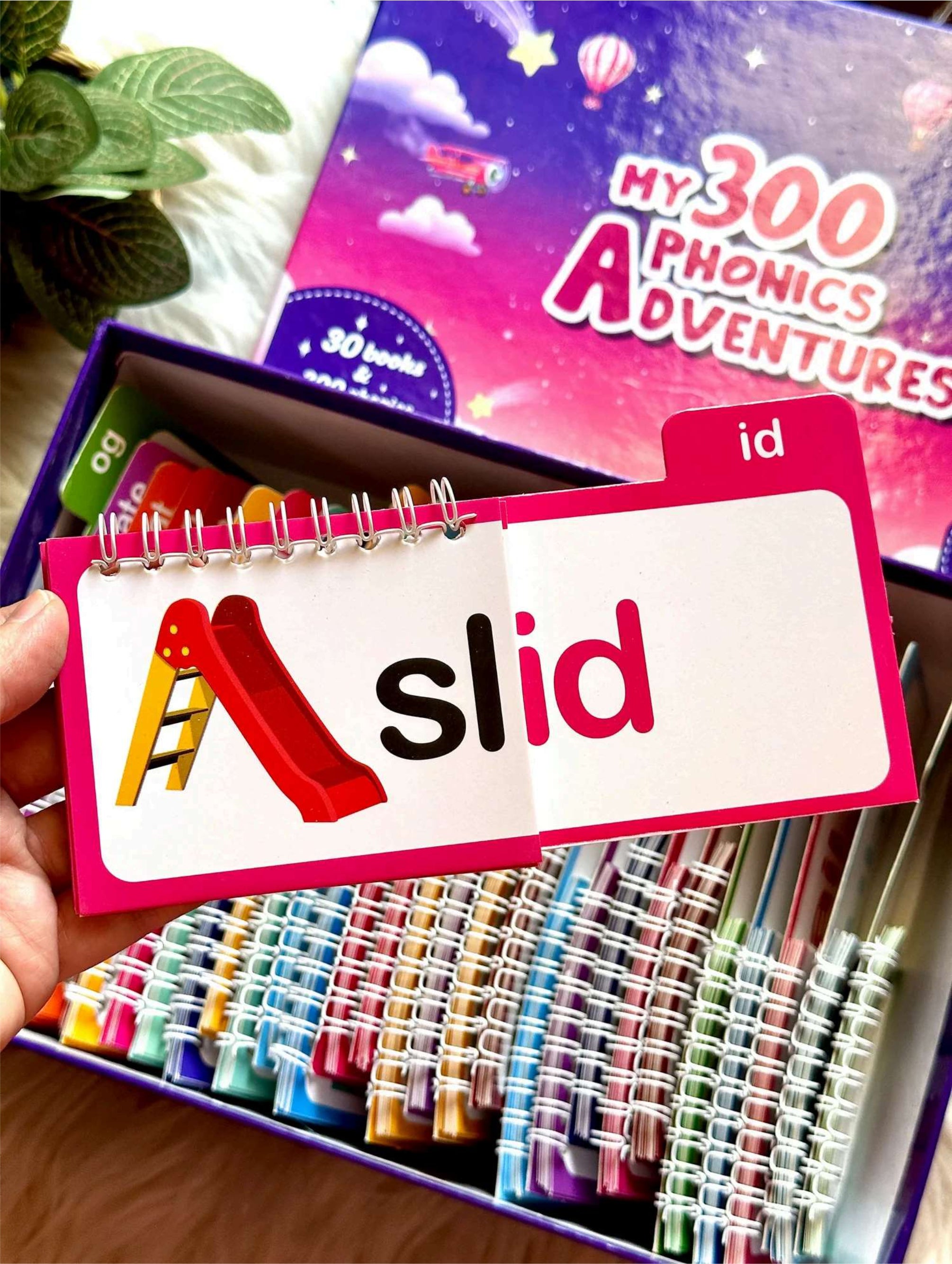 300 Phonics Adventures: 30 Books Box Set for Kids