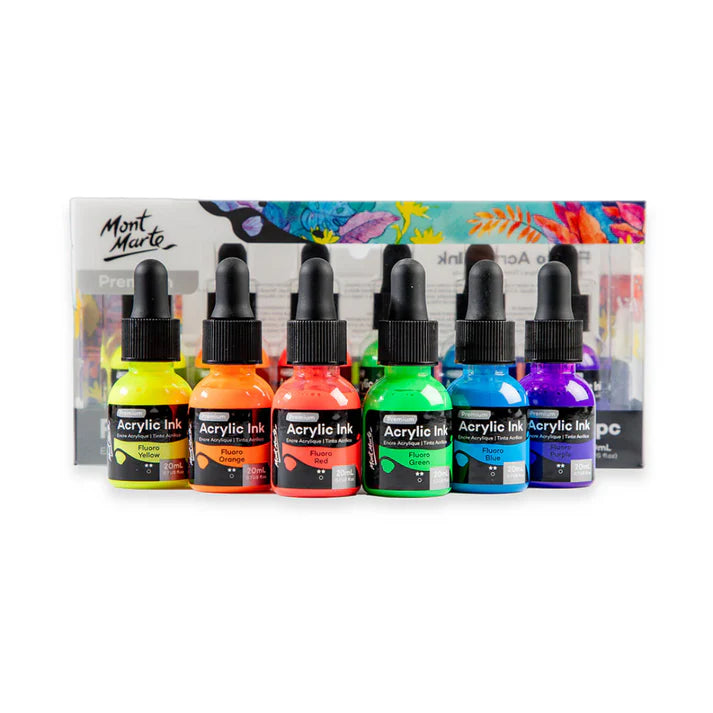 Mont Marte Fluoro Acrylic Ink Premium